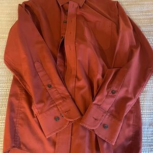 Rust Red Button-Up Shirt